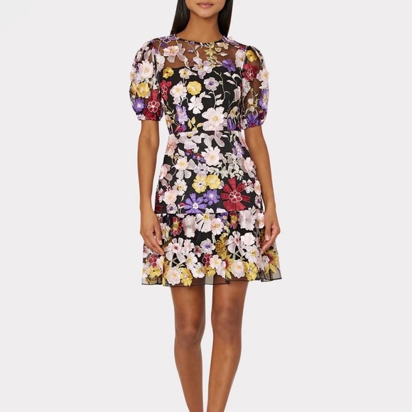 Milly Yasmin Floral Embroidery Dress - Picture 1 of 5